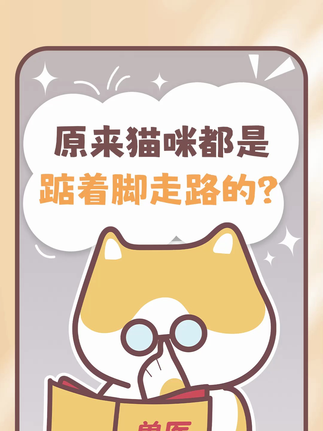 猫咪冷知识:原来猫咪都是踮着脚走路的?