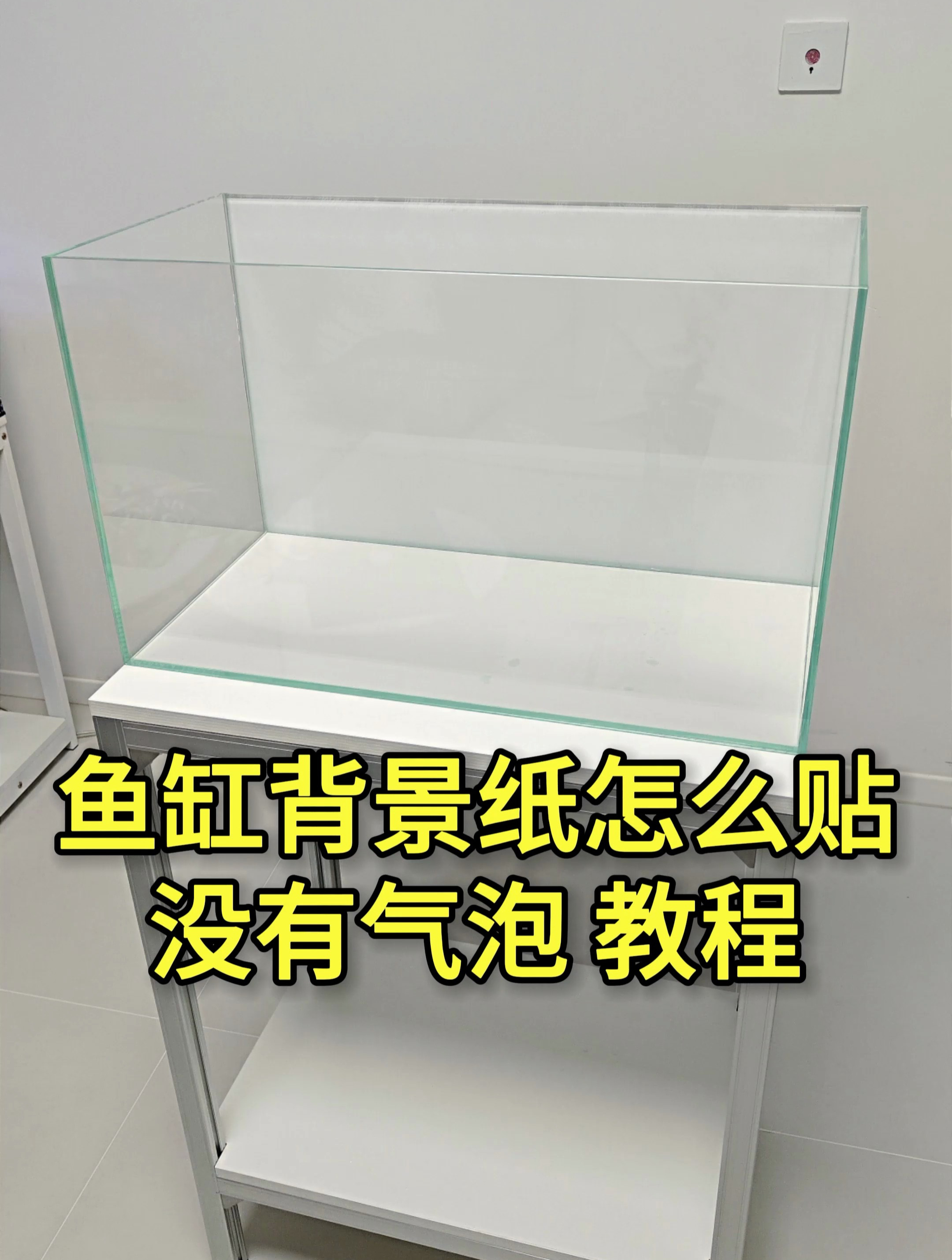 鱼缸背景纸怎么贴,才不留气泡?保姆级教程来啦