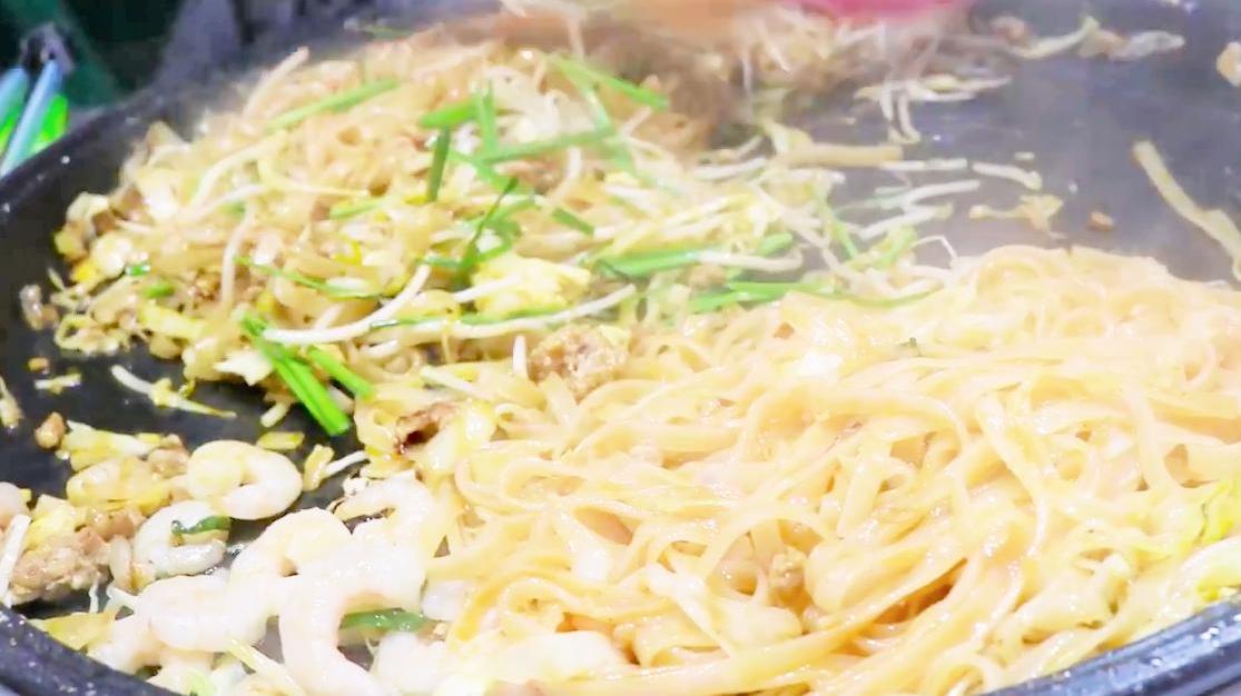 泰国风味 鲜虾炒金边粉