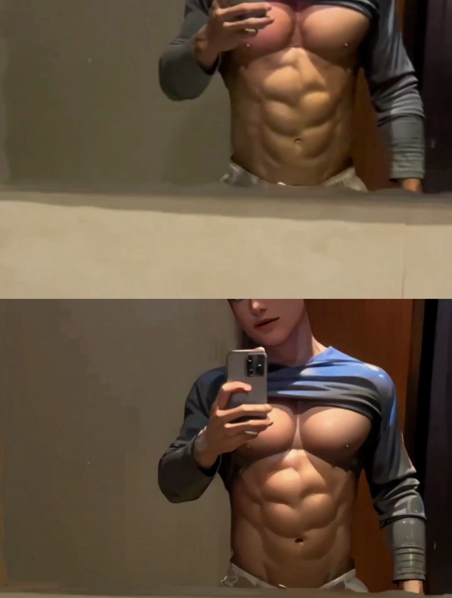 肌肉男在寝室秀肌肉是什么体验,尤其还有胸肌