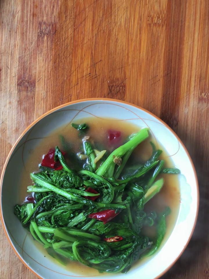 炒茼蒿的家常做法,分享一道素炒茼蒿菜
