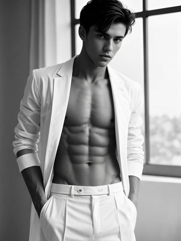 帅哥手机壁纸 185腹肌男孩