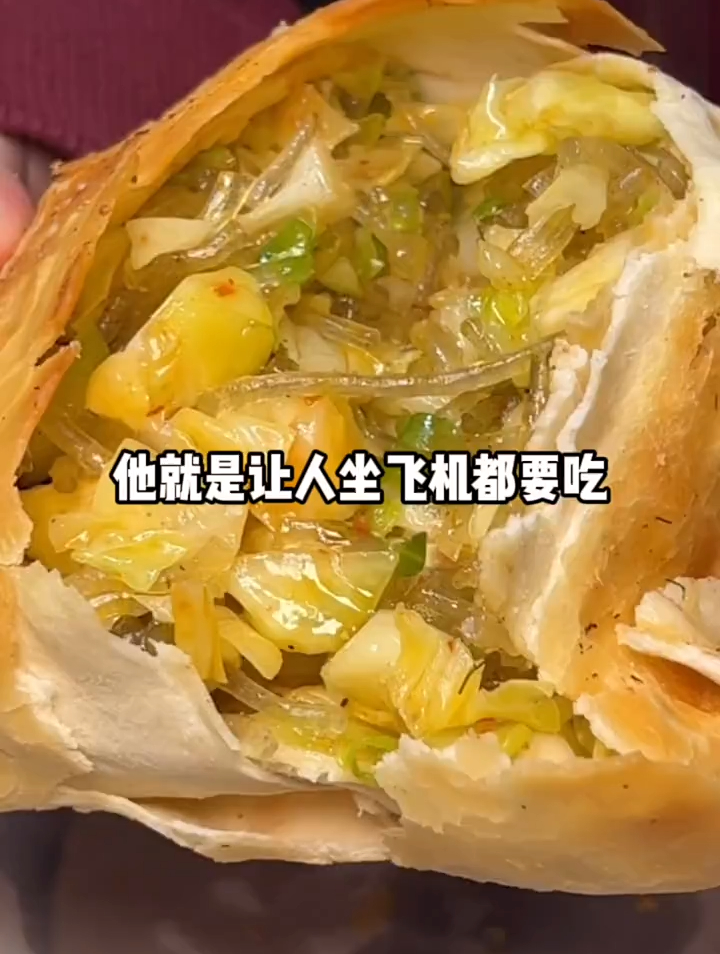 他就是让人坐飞机都要吃的巨无霸烤菜盒,真的太香了 开吃吧