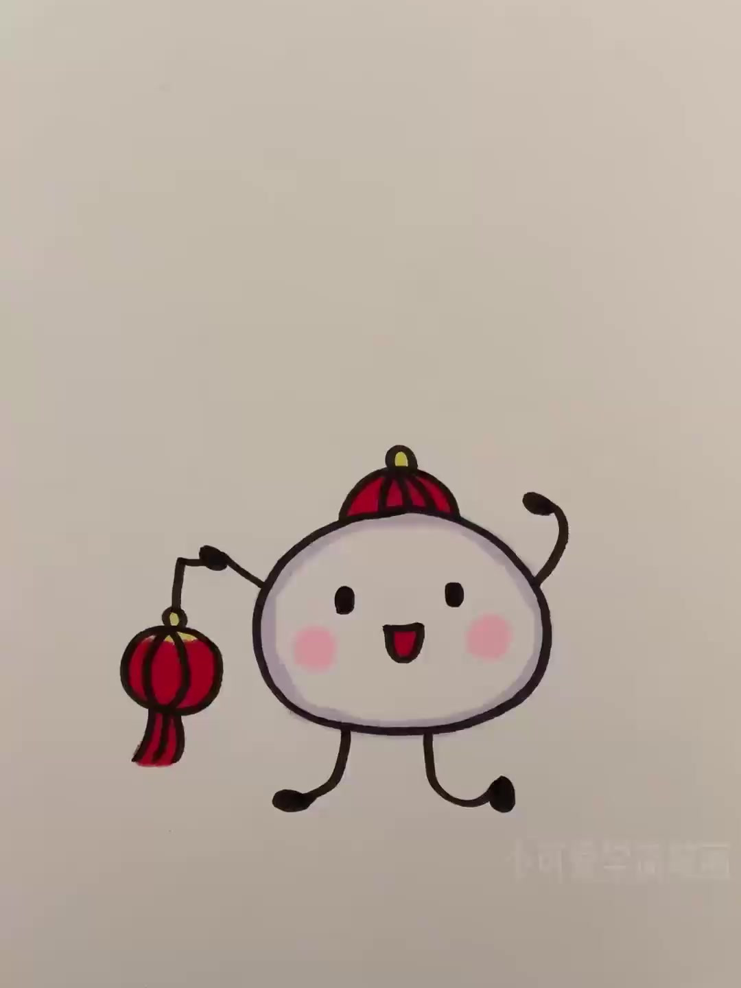 简单又可爱一学就会的元宵节汤圆简笔画,适合儿童和幼儿的简笔画