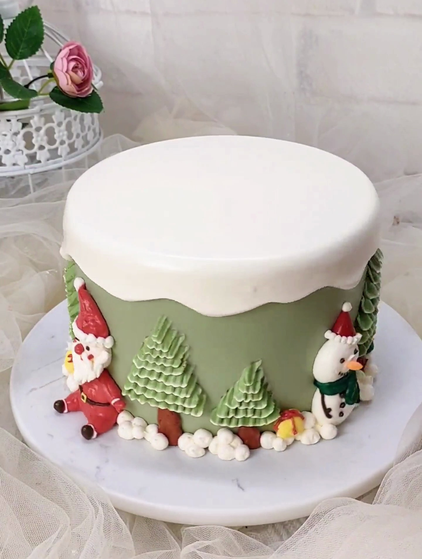 圣诞老人奶油蛋糕