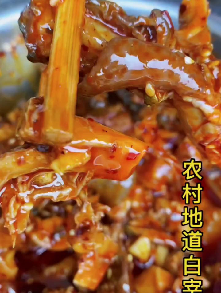 农村地道白宰鸡!农村美食