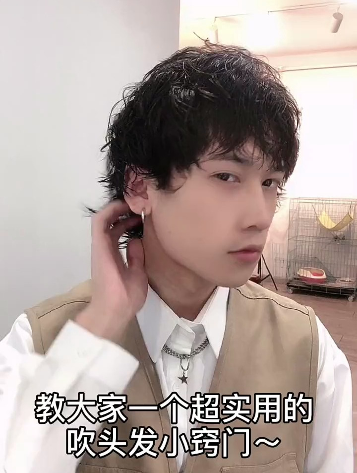 狼尾鲻鱼头潮男发型!