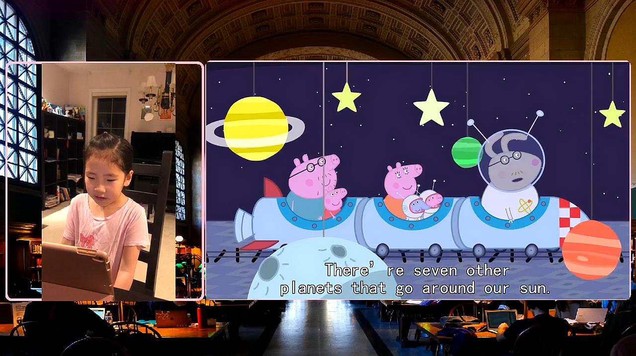 [图]英语口语练习小猪佩奇趣味配音《Peppa Pig:A Trip To the Moon》