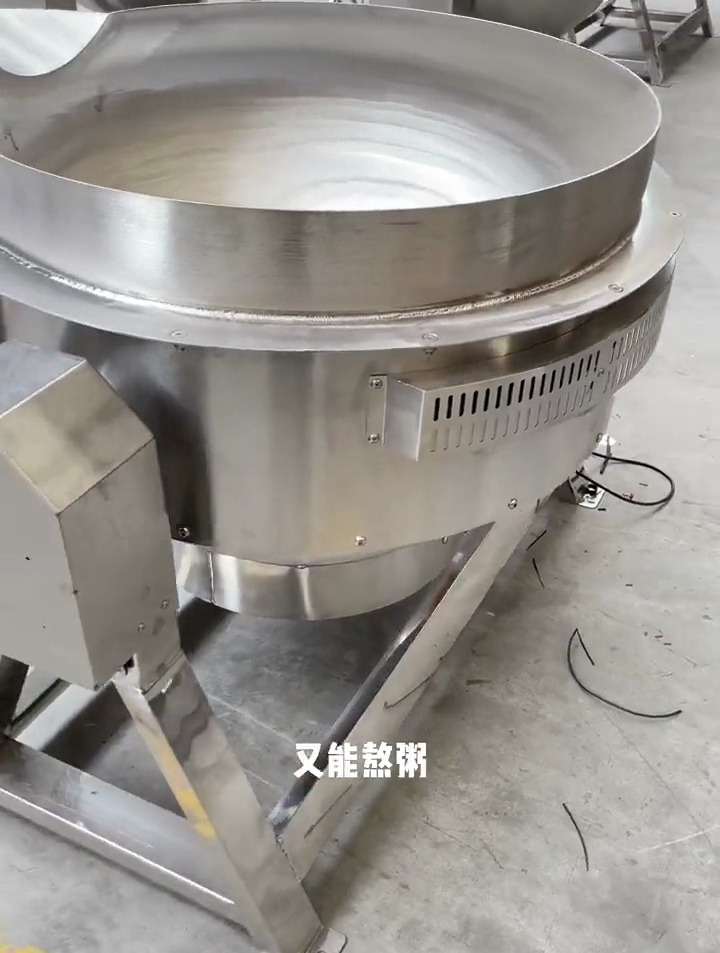 可倾式燃气汤锅,不但可以熬粥熬汤,也可以炒菜