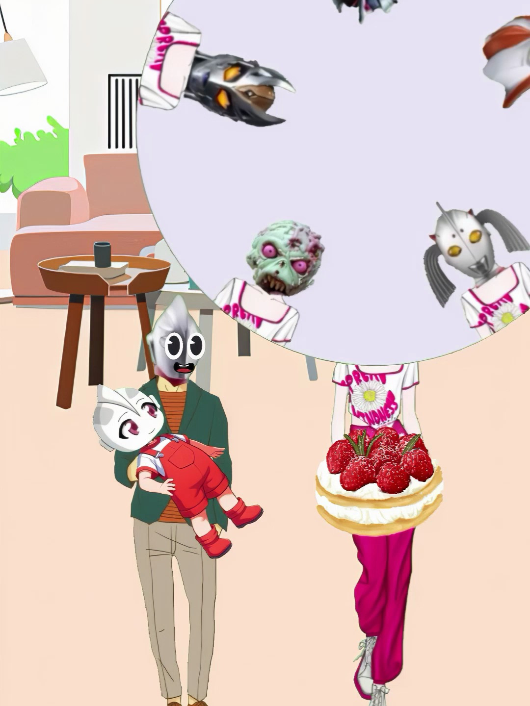 小迪迦吃蛋糕 奥特曼 二次元 学生党