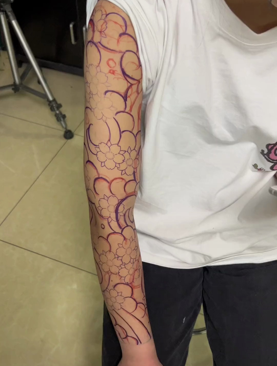 87. 你们的花臂纹了几次,痛不痛呀?