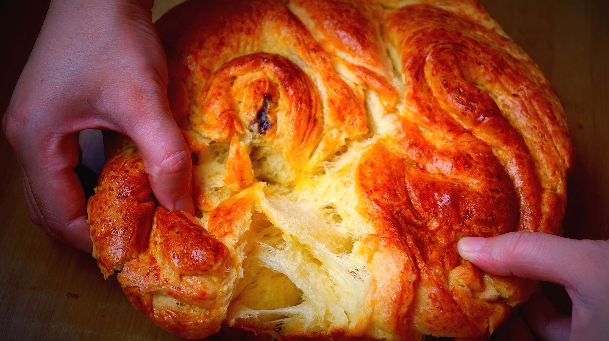 早餐不用愁,教你个懒人手撕面包,不等发酵,拉丝,比买的还香!