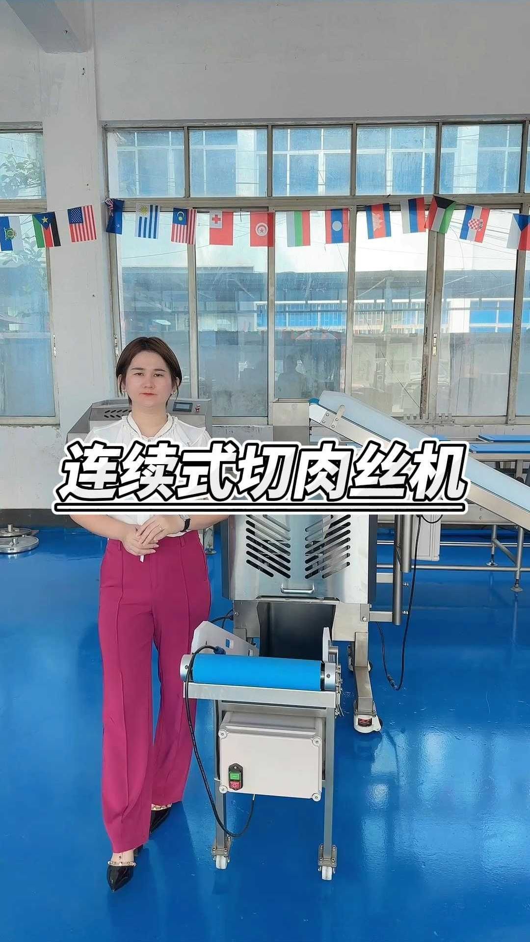 一年给你省下很多个W的连续式肉丝机,切片,切丝,切粒都可以