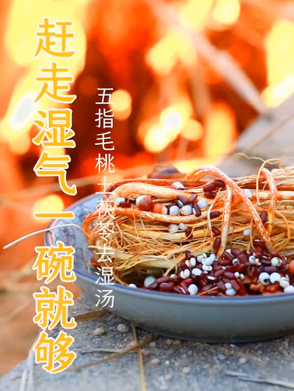 今天带大王巡山,山幽寒气重,五指毛桃土茯苓汤赶紧走起