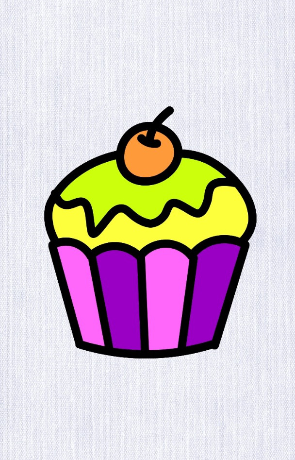 画美味好吃的小蛋糕,蛋糕简笔画