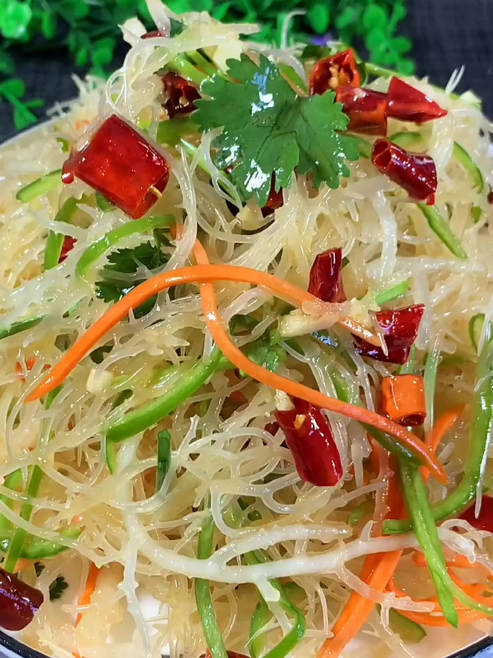 凉拌龙须菜 家乡年味