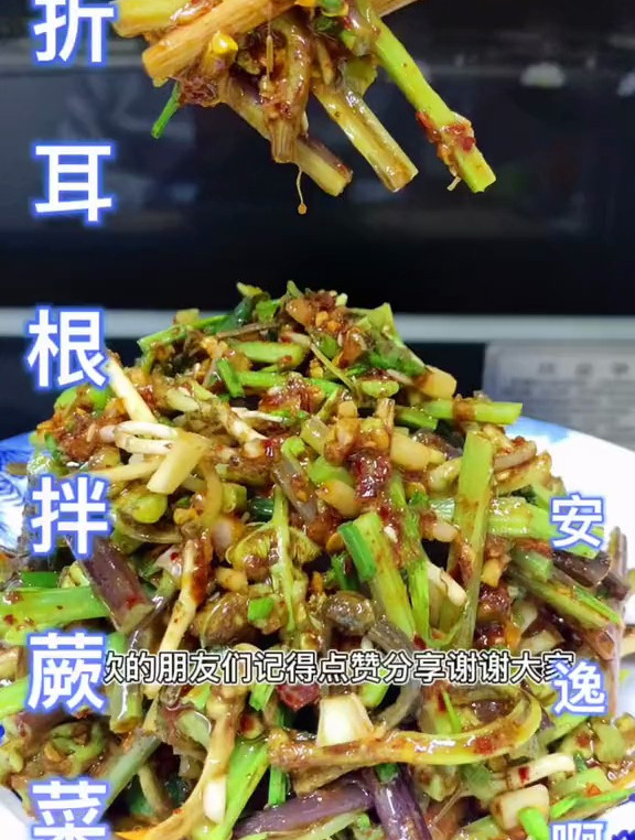 春季好凉菜、折耳根拌蕨菜