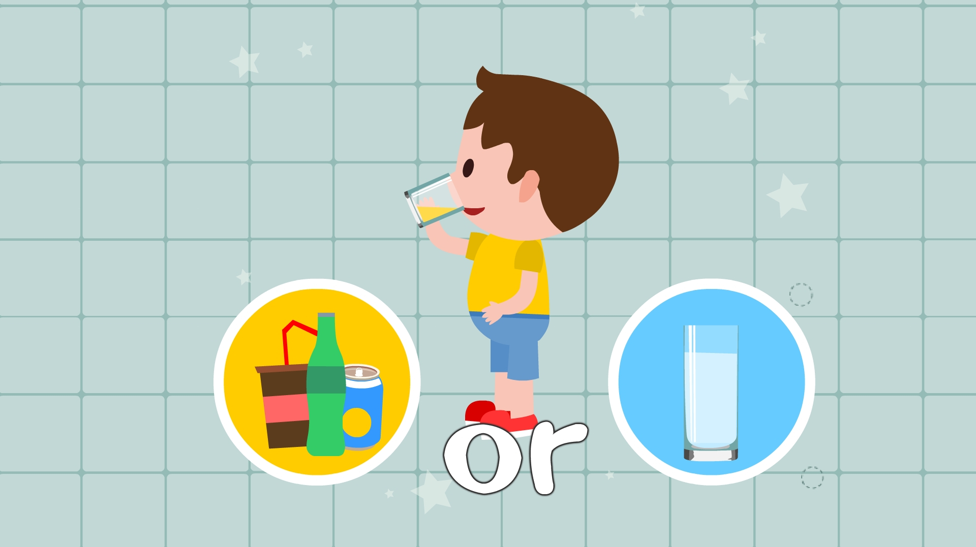 同学们,不可以用喝饮料来代替喝水,这样对身体健康不利