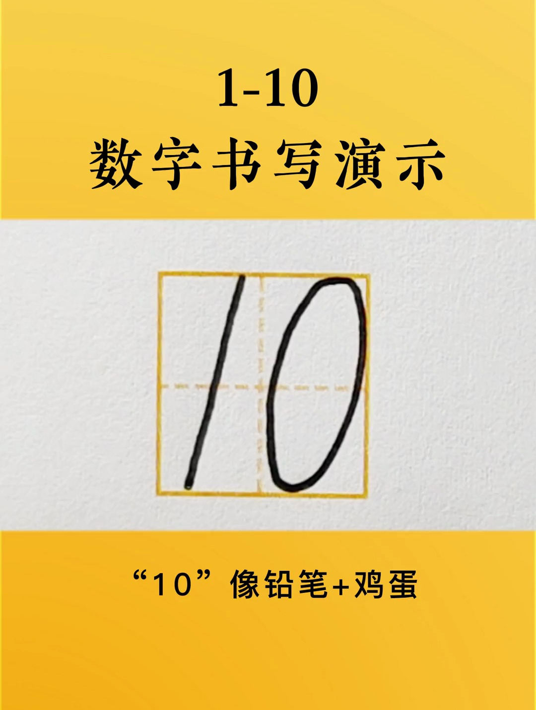 1-10数字书写,孩子学会了吗?
