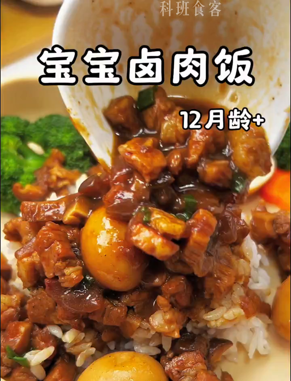 香喷喷的卤肉饭,做法简单,大人小孩都爱吃!