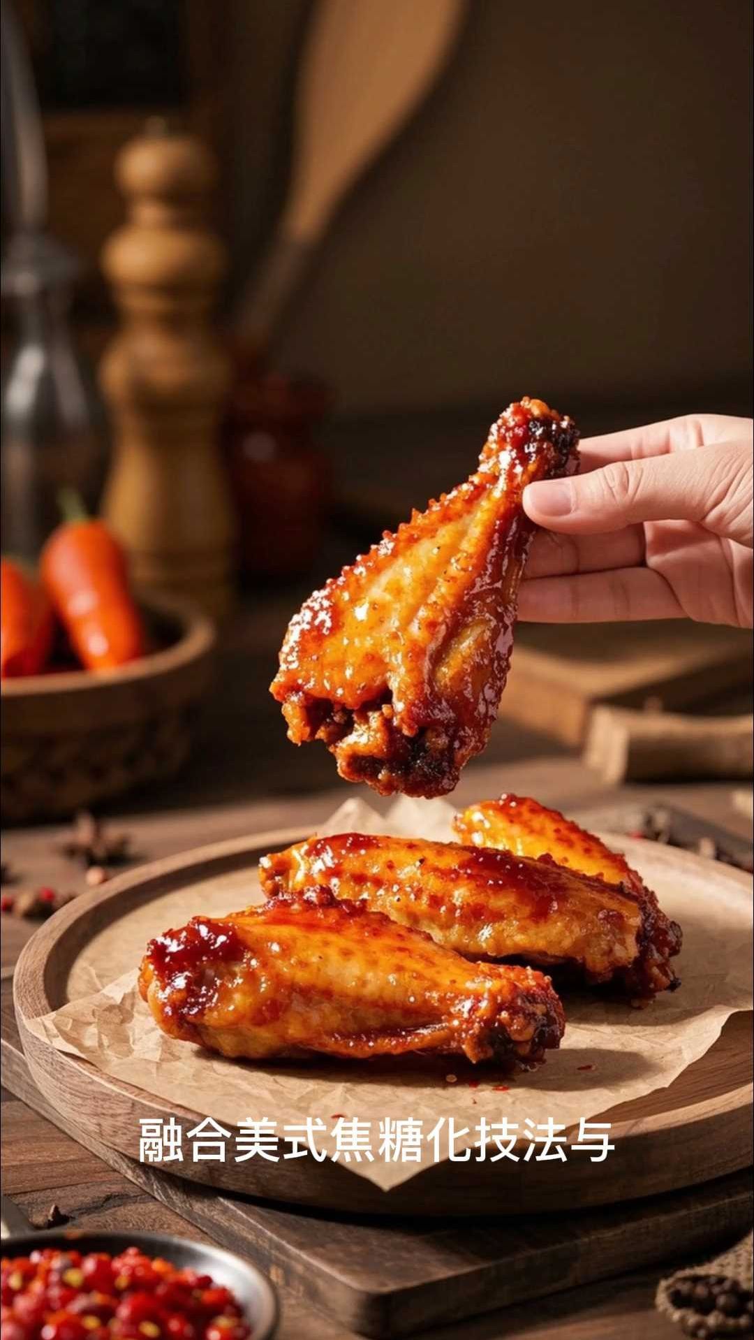 融合美式焦糖化技法与亚洲香料哲学,重构童年记忆的可乐鸡翅