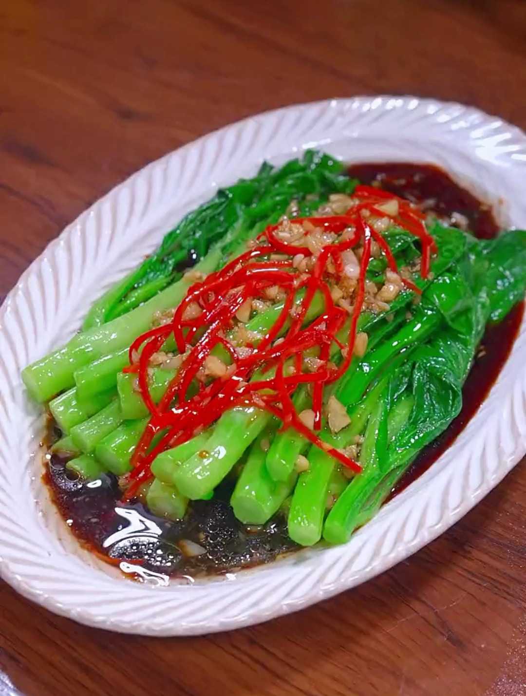 白灼菜心,清爽不油腻