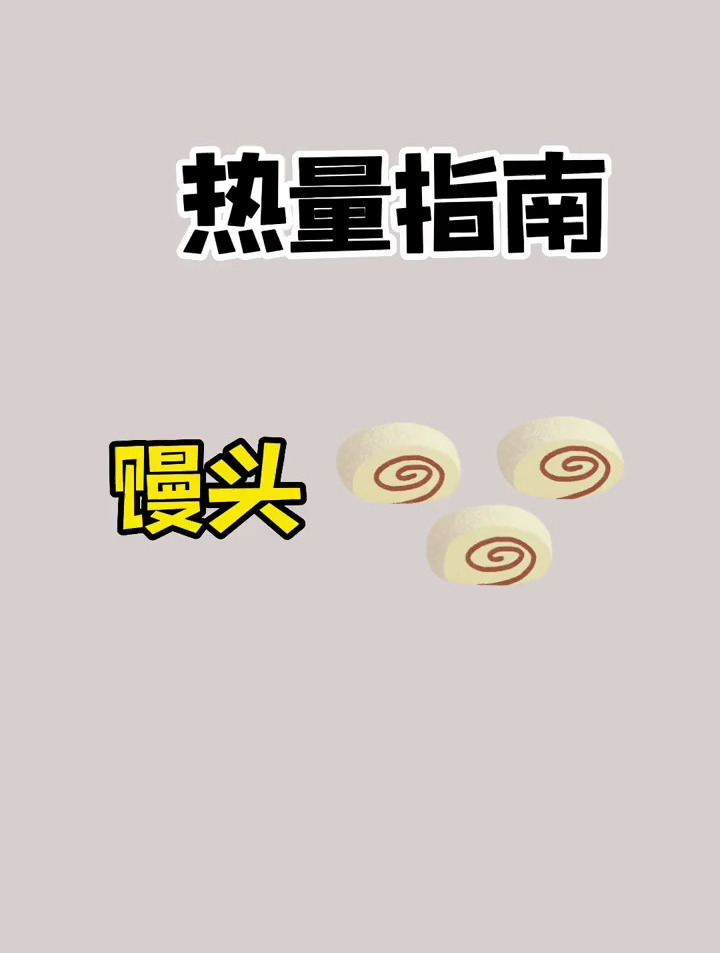 馒头的热量你知道吗