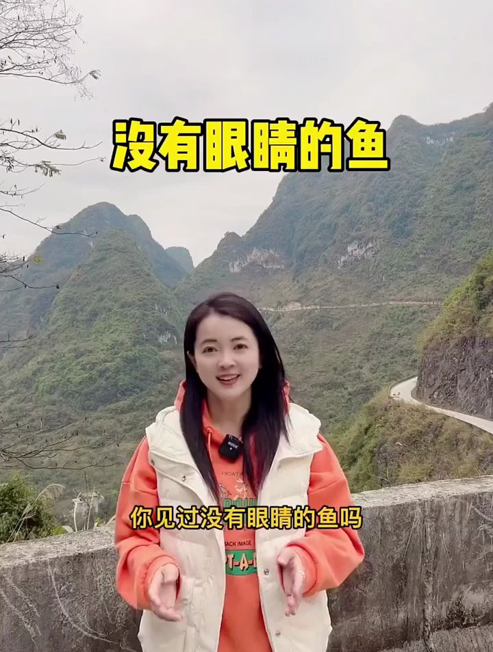 你见过没有眼睛的鱼吗?#盲鱼#奇妙的动物#天坑