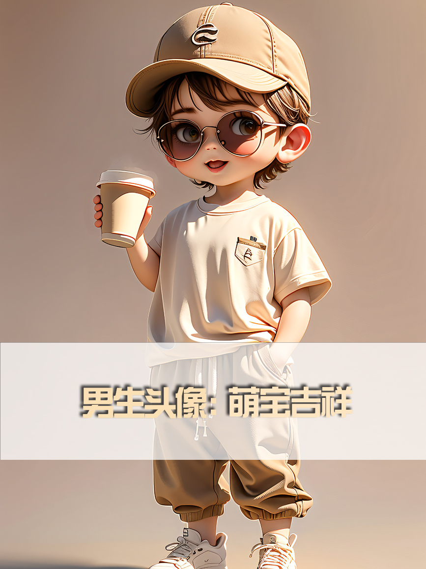 男生头像:萌宝吉祥。换上可爱好看的头像,一天都是好心情