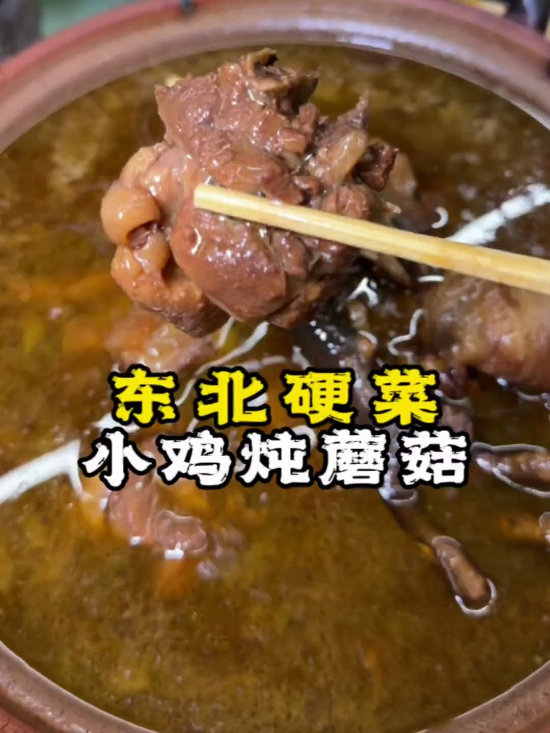 东北名菜小鸡炖蘑菇