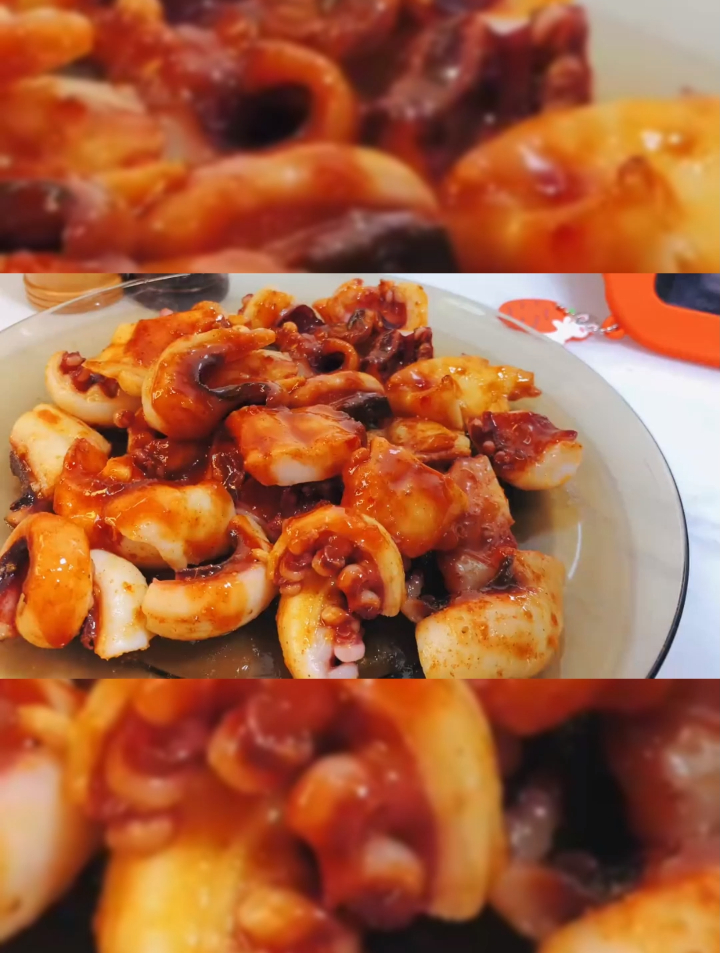 铁板鱿鱼不对是铁板章鱼,又是摆摊小技巧