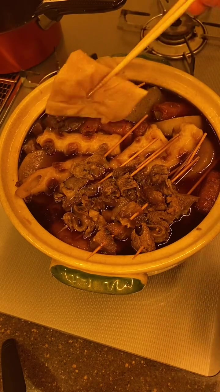 真的太好吃了 小田中说 比幼儿园的关东煮好吃多了
