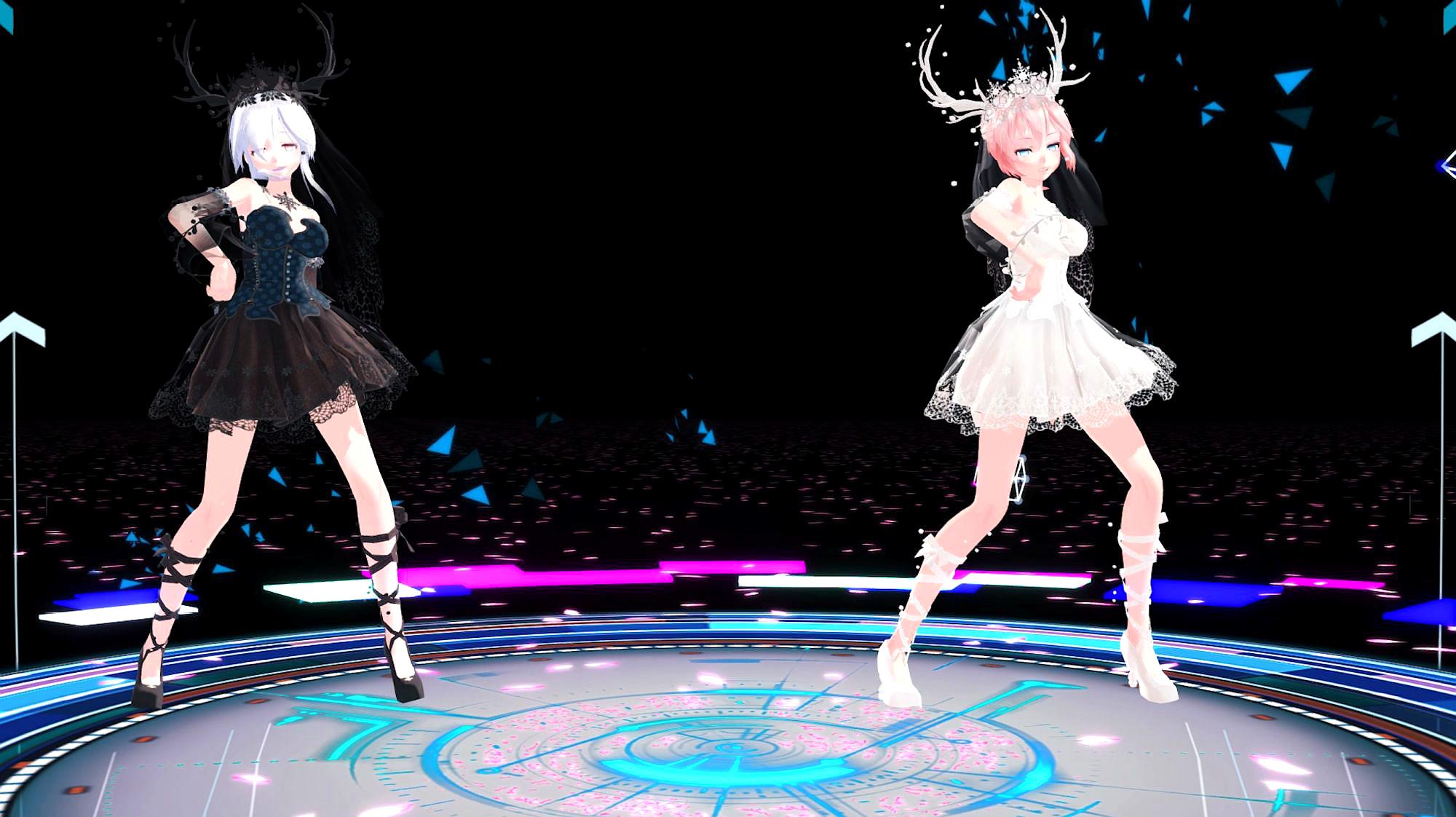 [图]「MMD」疑心暗鬼 黑白弱音 4K 自制