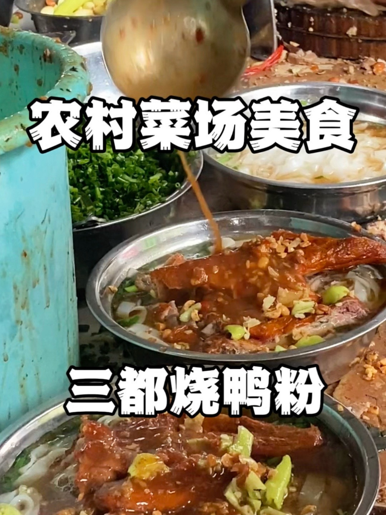 可惜你不是广西人,不知道这一碗农村菜场柴火煮的烧鸭粉有多好吃