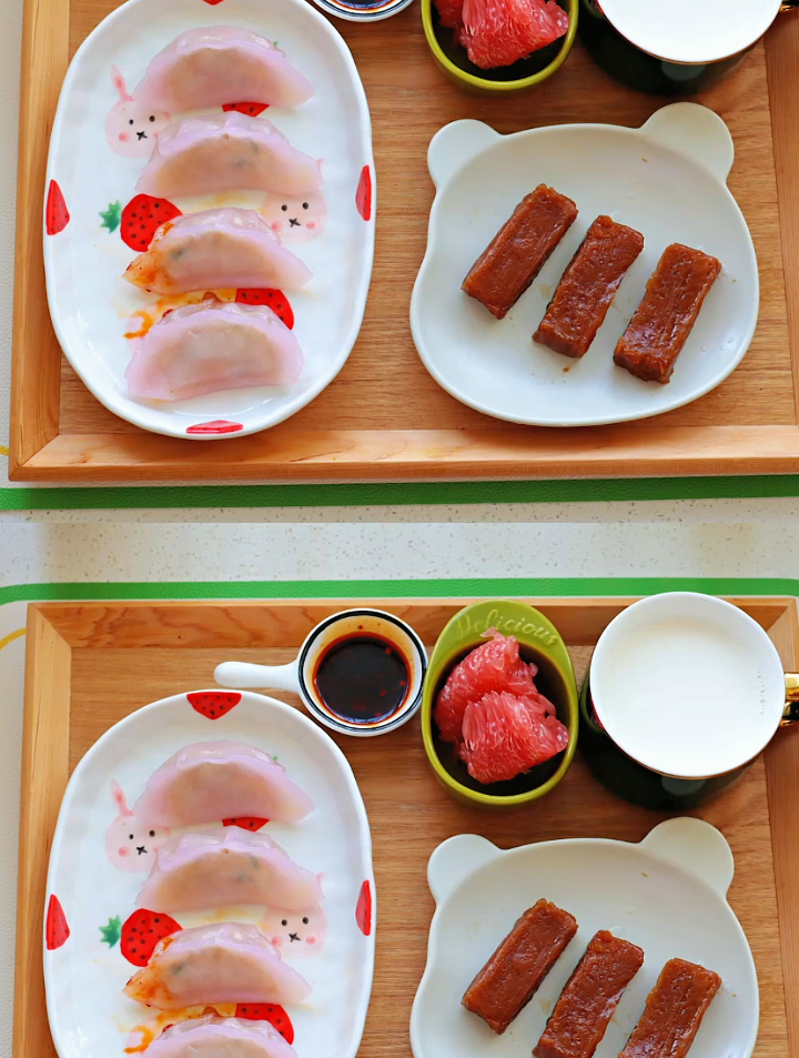 小学生早餐,女儿说这个水晶蒸饺太好吃了