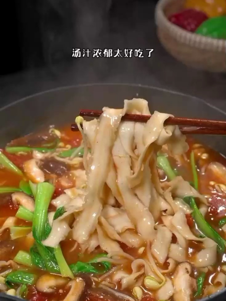 茄汁面的家庭版做法,汤汁浓郁,太好吃了面条茄汁面面条的神仙吃
