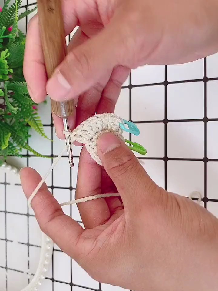 彩钩织菜篮子包包教程