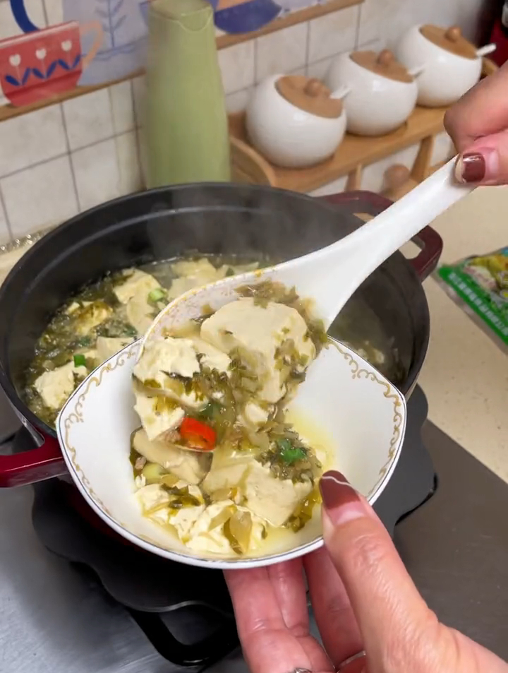 雪菜肉丝面 雪菜豆腐用雪菜做啥都老好吃了 雪菜王 家常菜