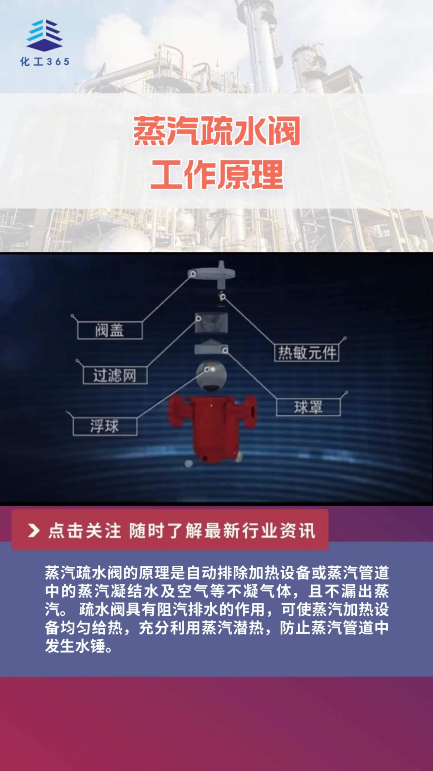 蒸汽疏水阀的 工作原理