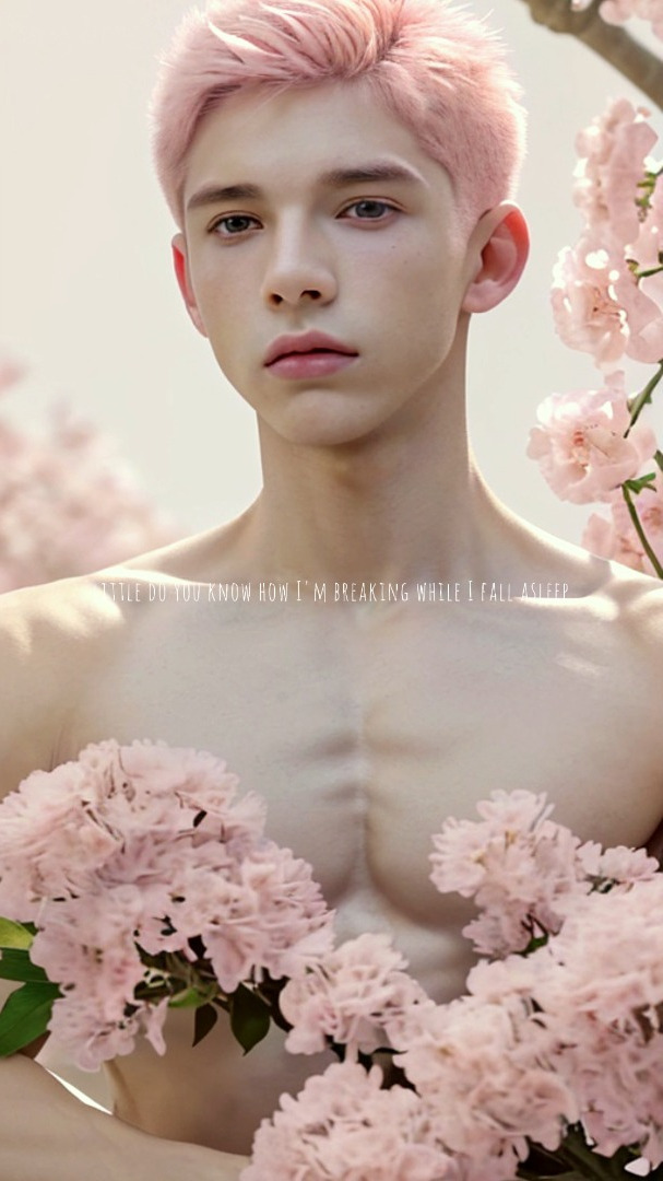 治愈系男生壁纸 冰霜浅粉色系 腹肌男友 宝藏男孩 手机壁纸
