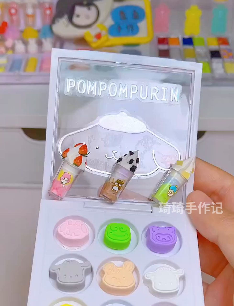手把手教你做超可爱迷你三丽鸥饼干盒,简单易学!