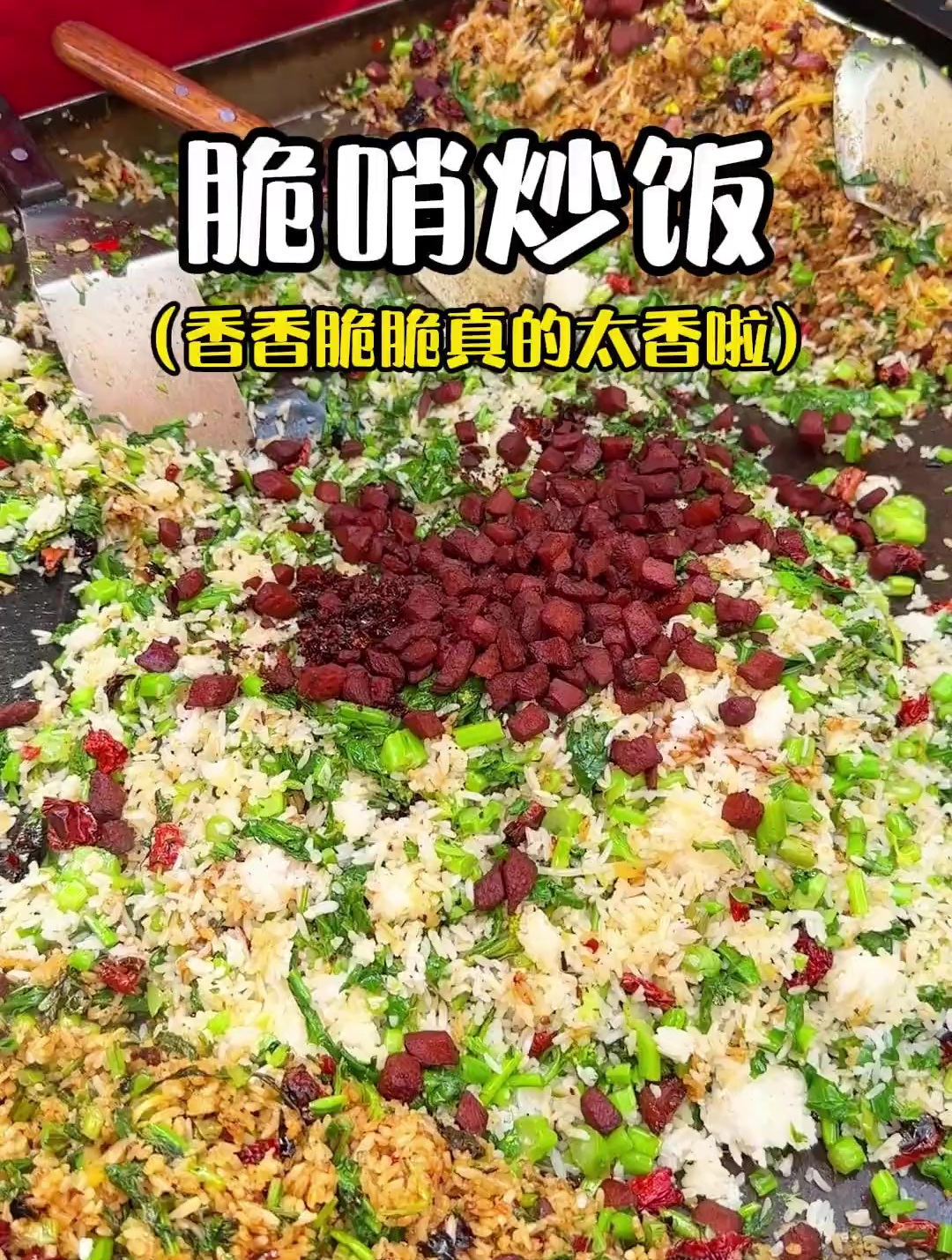 贵阳街头偶遇脆哨炒饭!10块一份满满都是料真的嘎嘎香!