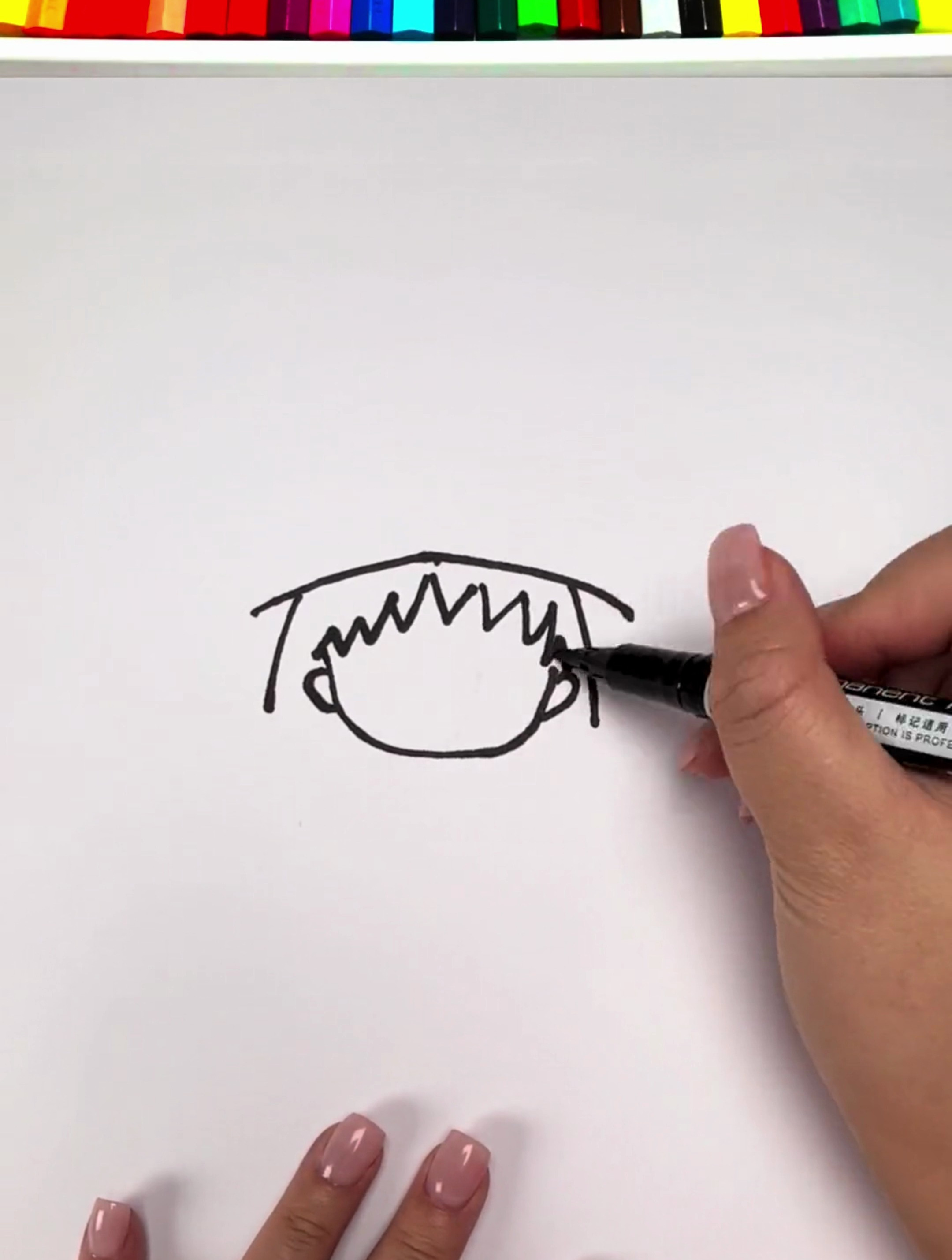 今天教大家画樱桃小丸子