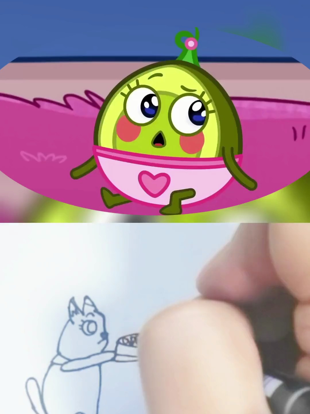 巧克力汽车 简笔画原创