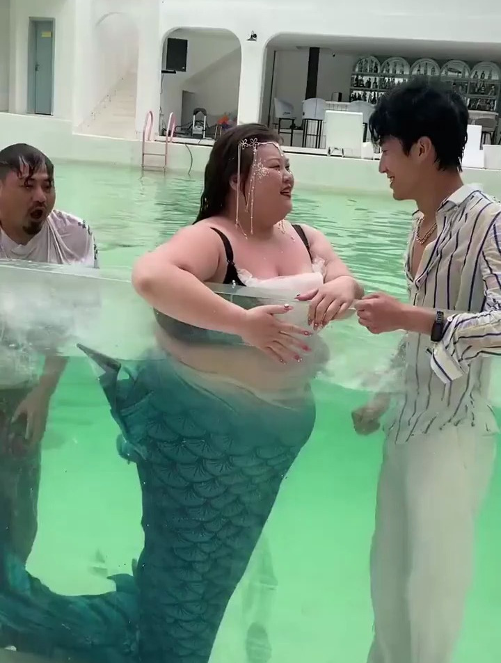 美人鱼婚纱照婚纱照