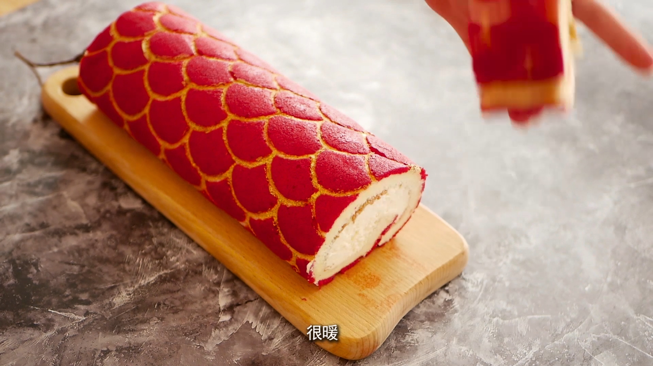 这块金龙鱼,雍容华贵又喜庆,做一个好看的蛋糕吧