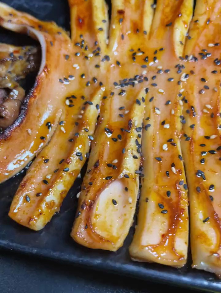 炭烤大鱿鱼,超大个,超满足