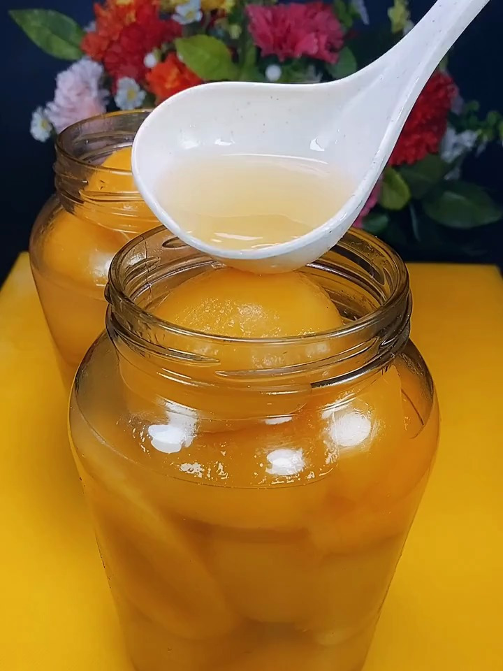 分享自制黄桃罐头