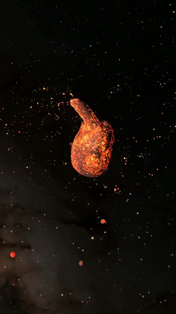 毁灭性的行星碰撞!太空模拟器美国宇航局太空太阳球
