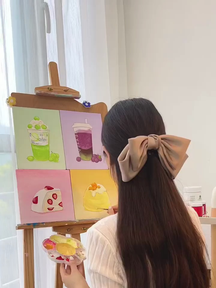 手绘奶茶~喜欢的奶茶就画下来